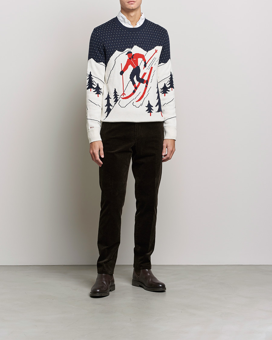 Herren | Pullover | Polo Ralph Lauren | Cotton Ski Knitted Sweater Navy Multi