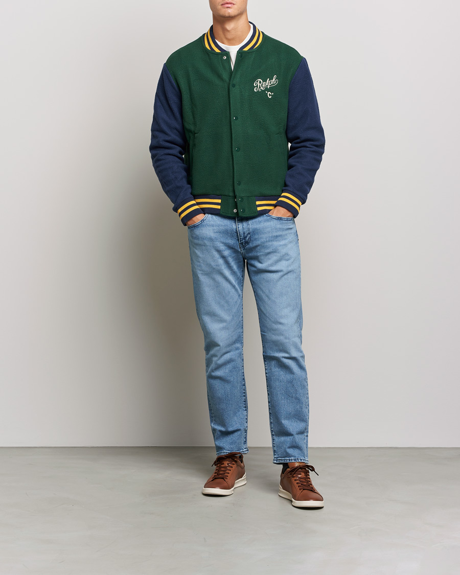Herren | Jacken | Polo Ralph Lauren | Nylon Baseball Jacket College Green/Cruies Navy