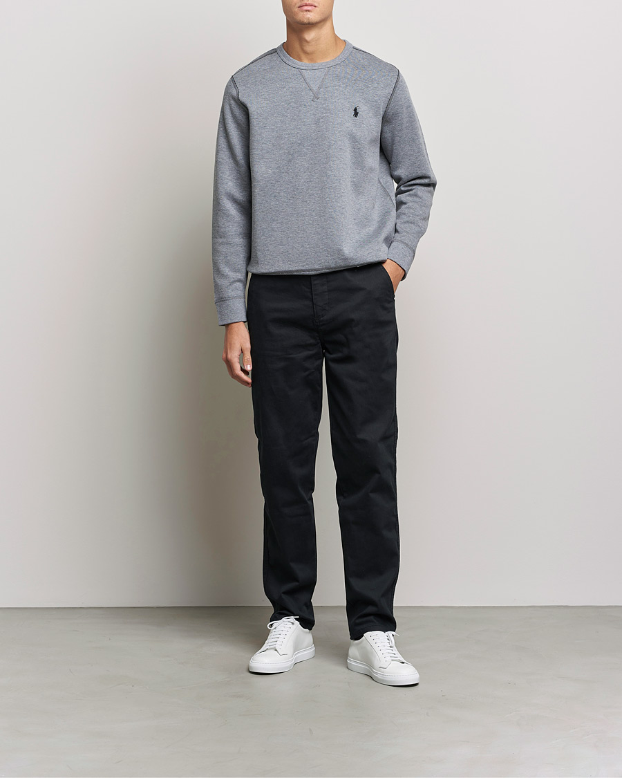 Herren | Pullover | Polo Ralph Lauren | Double Knit Sweatshirt Classic Grey Heather