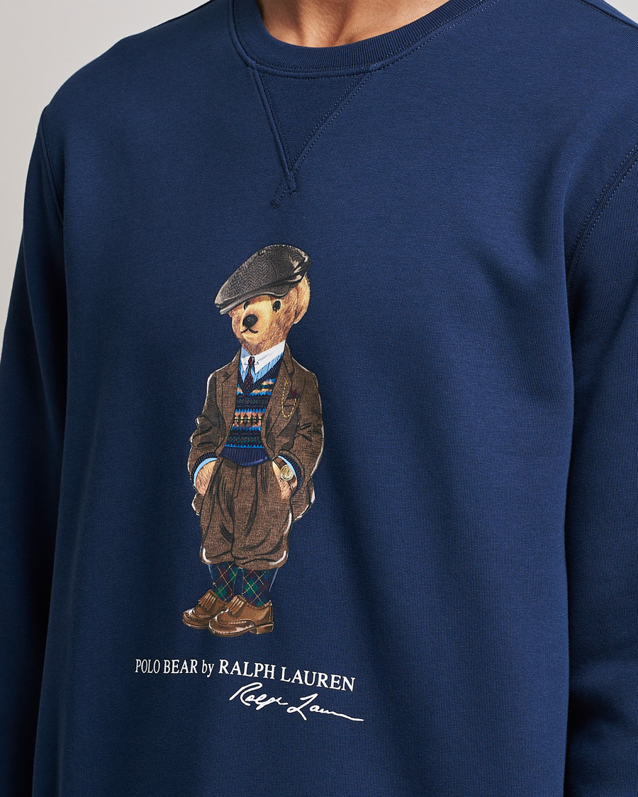 Herren | Pullover | Polo Ralph Lauren | Printed Denim Bear Sweatshirt Newport Navy