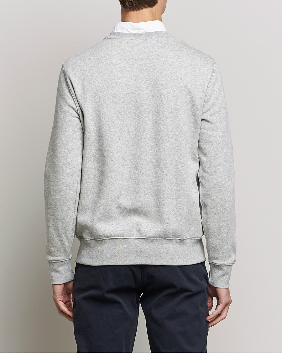 Herren | Pullover | Polo Ralph Lauren | Printed Denim Bear Sweatshirt Andover Heather