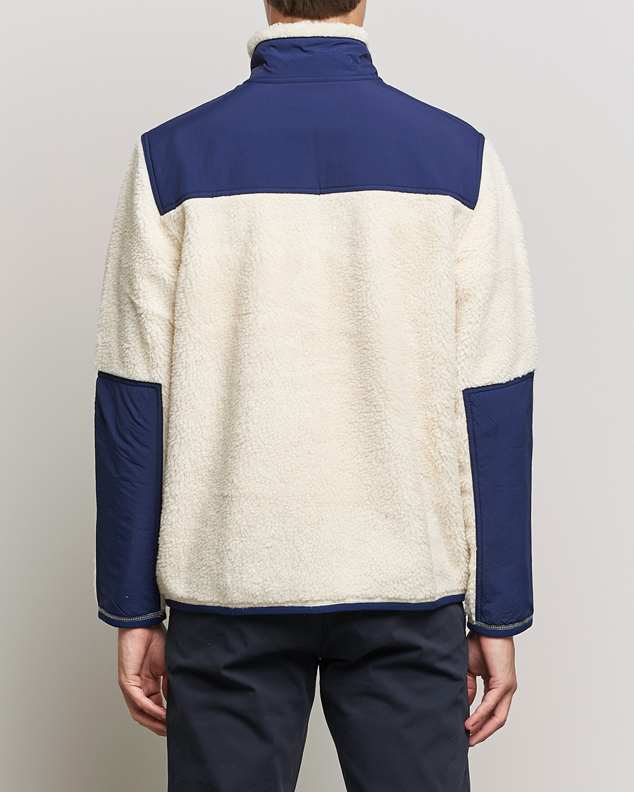 Herren | Pullover | Polo Ralph Lauren | Bonded Sherpa Full Zip Sweater Creme/Navy
