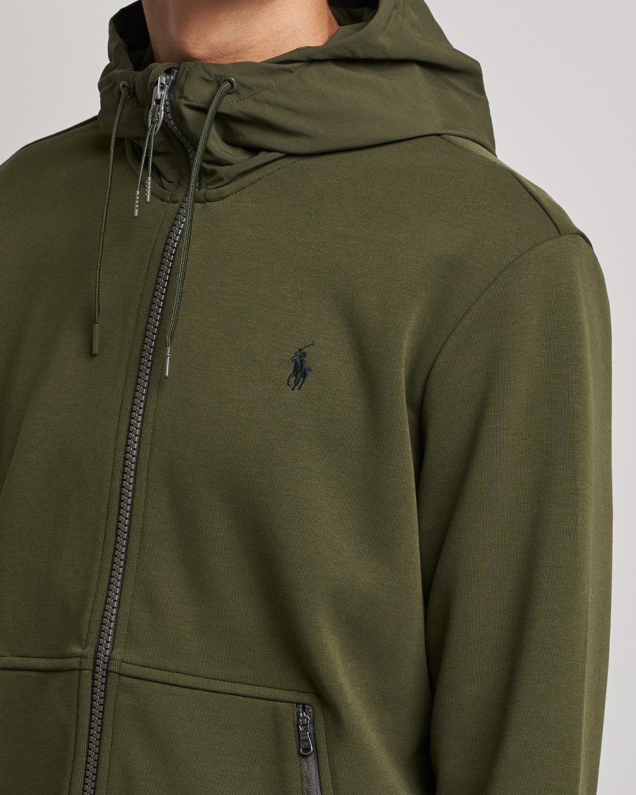Herren | Pullover | Polo Ralph Lauren | Double Knit Full Zip Hoodie Army Olive