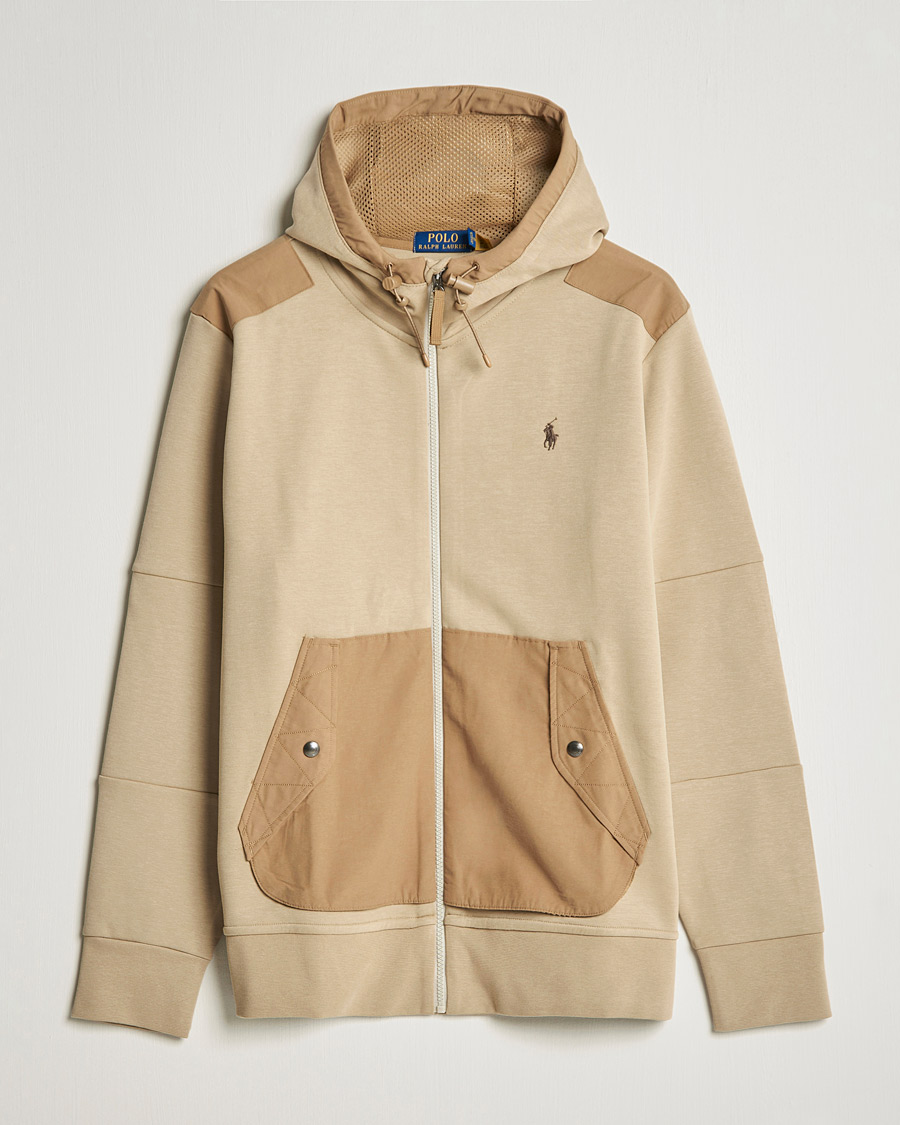 Herren | Pullover | Polo Ralph Lauren | Double Knit Full Zip Hoodie Classic Khaki