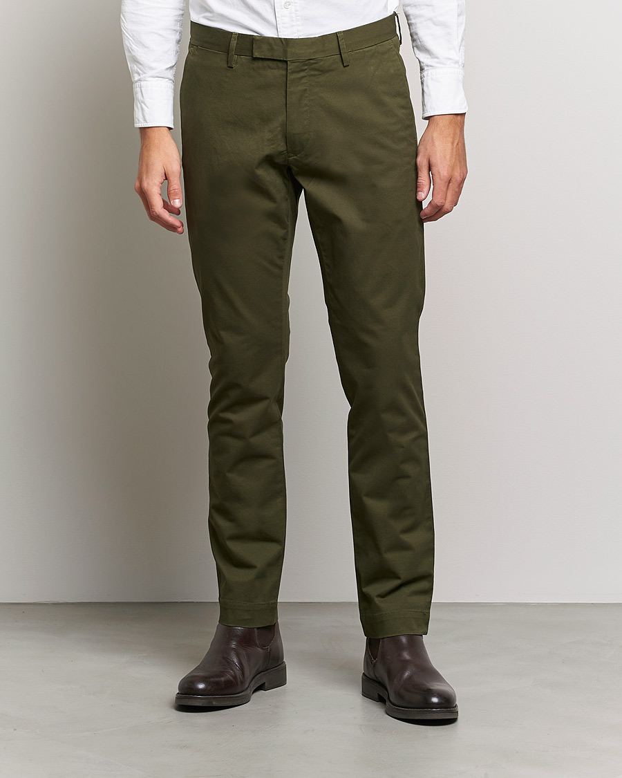 Herren | Hosen | Polo Ralph Lauren | Slim Fit Stretch Chinos Armadillo Green
