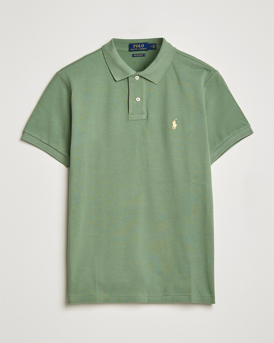 Herren | Poloshirts | Polo Ralph Lauren | Custom Slim Fit Polo Cargo Green