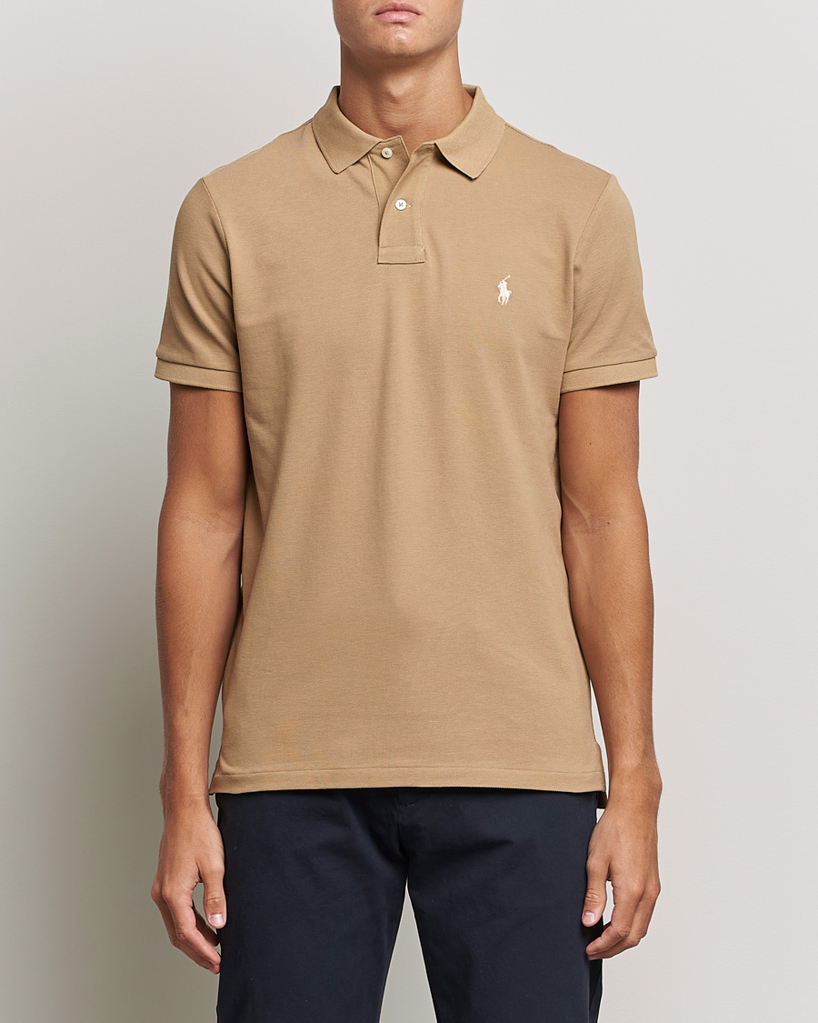 Herren | Poloshirts | Polo Ralph Lauren | Custom Slim Fit Polo Luxury Tan