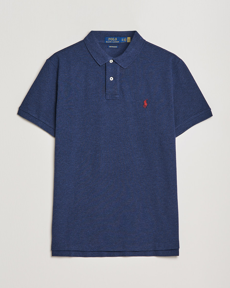 Herren | Poloshirts | Polo Ralph Lauren | Custom Slim Fit Polo Spring Navy Heather