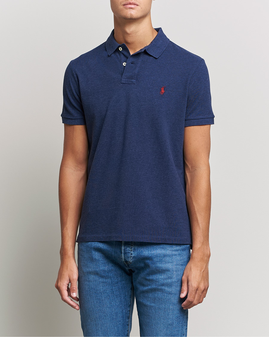 Herren | Poloshirts | Polo Ralph Lauren | Custom Slim Fit Polo Spring Navy Heather