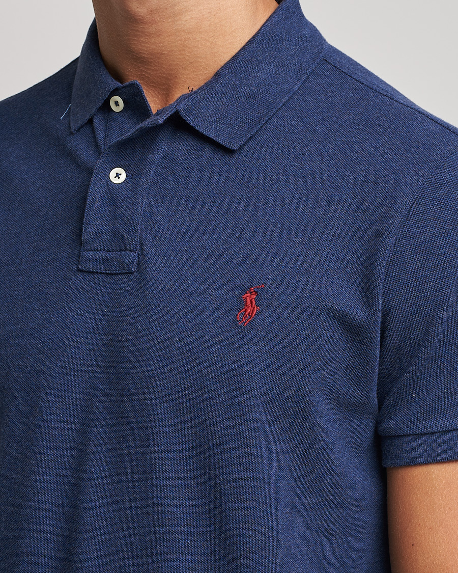 Herren | Poloshirts | Polo Ralph Lauren | Custom Slim Fit Polo Spring Navy Heather