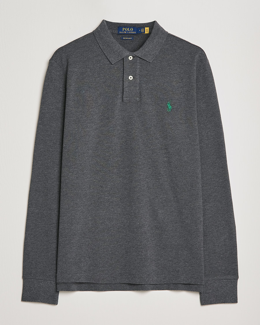 Herren | Pullover | Polo Ralph Lauren | Custom Slim Fit Long Sleeve Polo Barclay Heathe