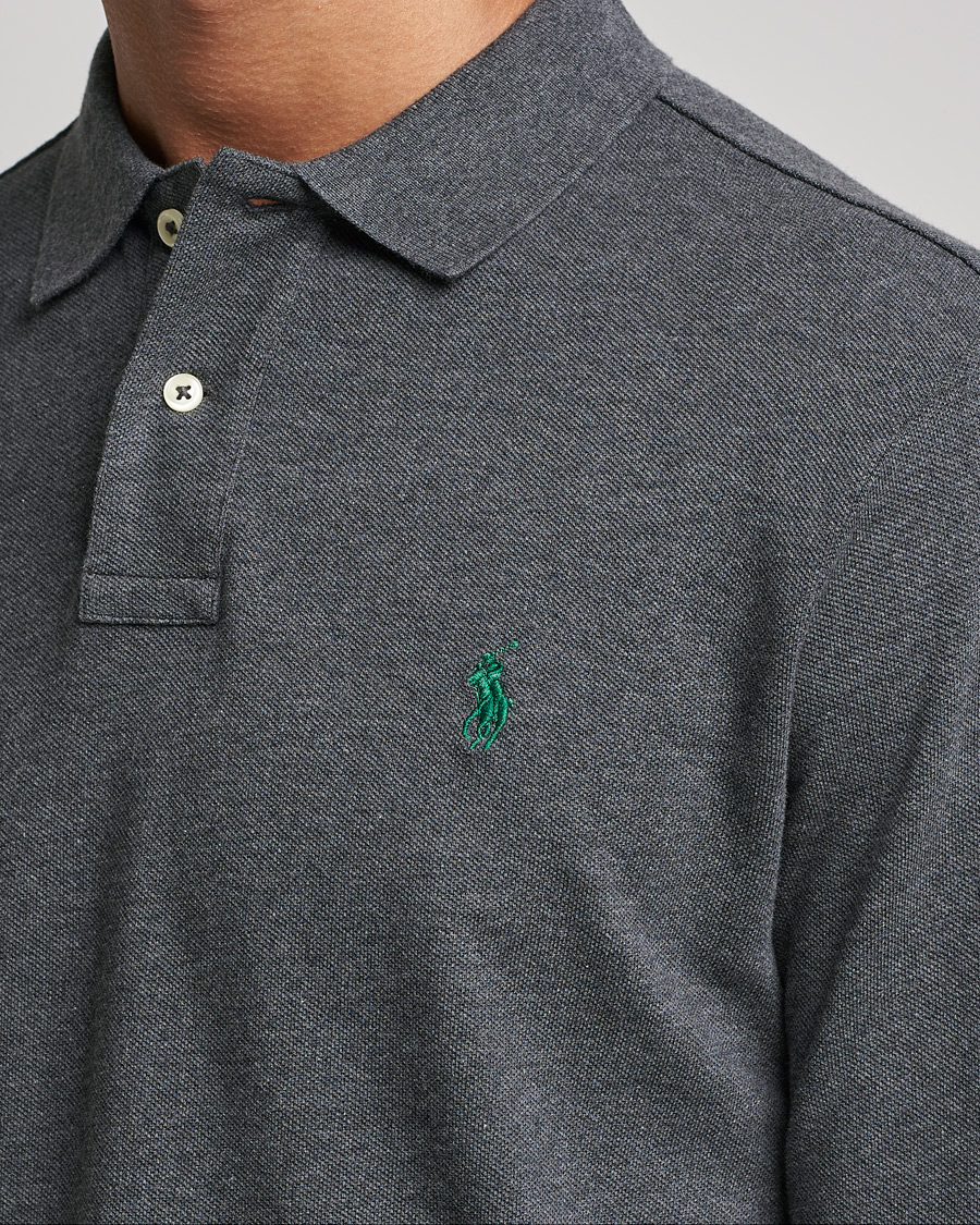 Herren | Pullover | Polo Ralph Lauren | Custom Slim Fit Long Sleeve Polo Barclay Heathe