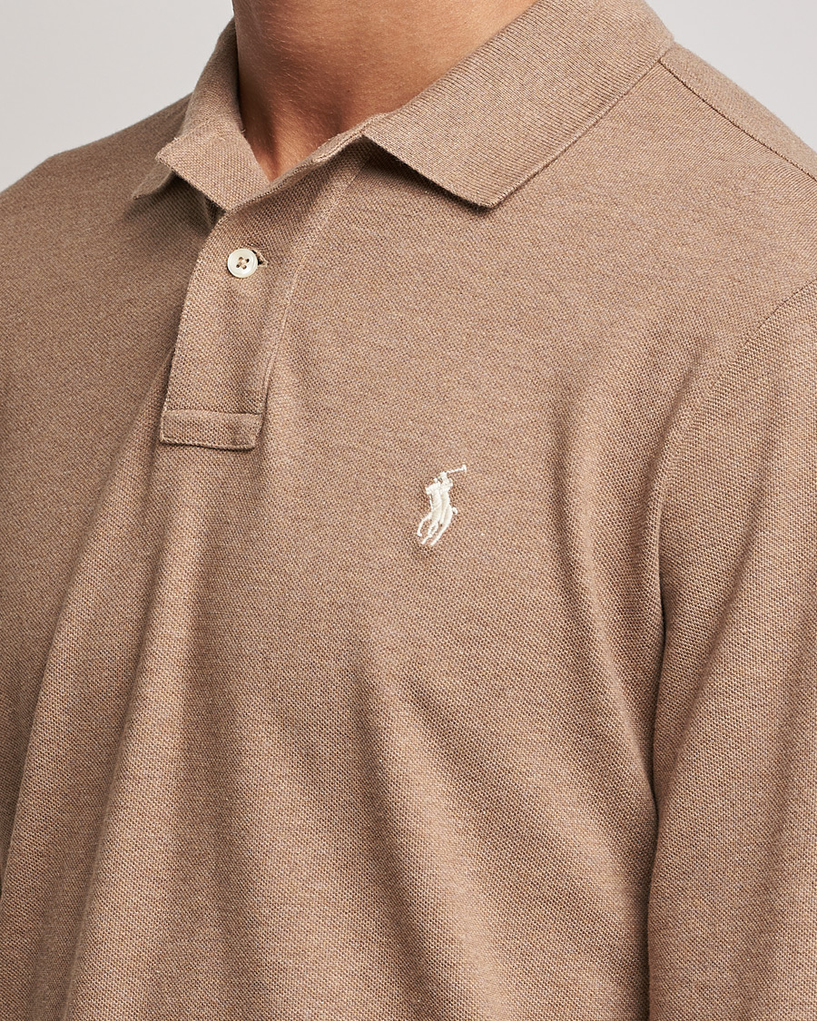 Herren | Pullover | Polo Ralph Lauren | Custom Slim Fit Long Sleeve Polo Italian Heather