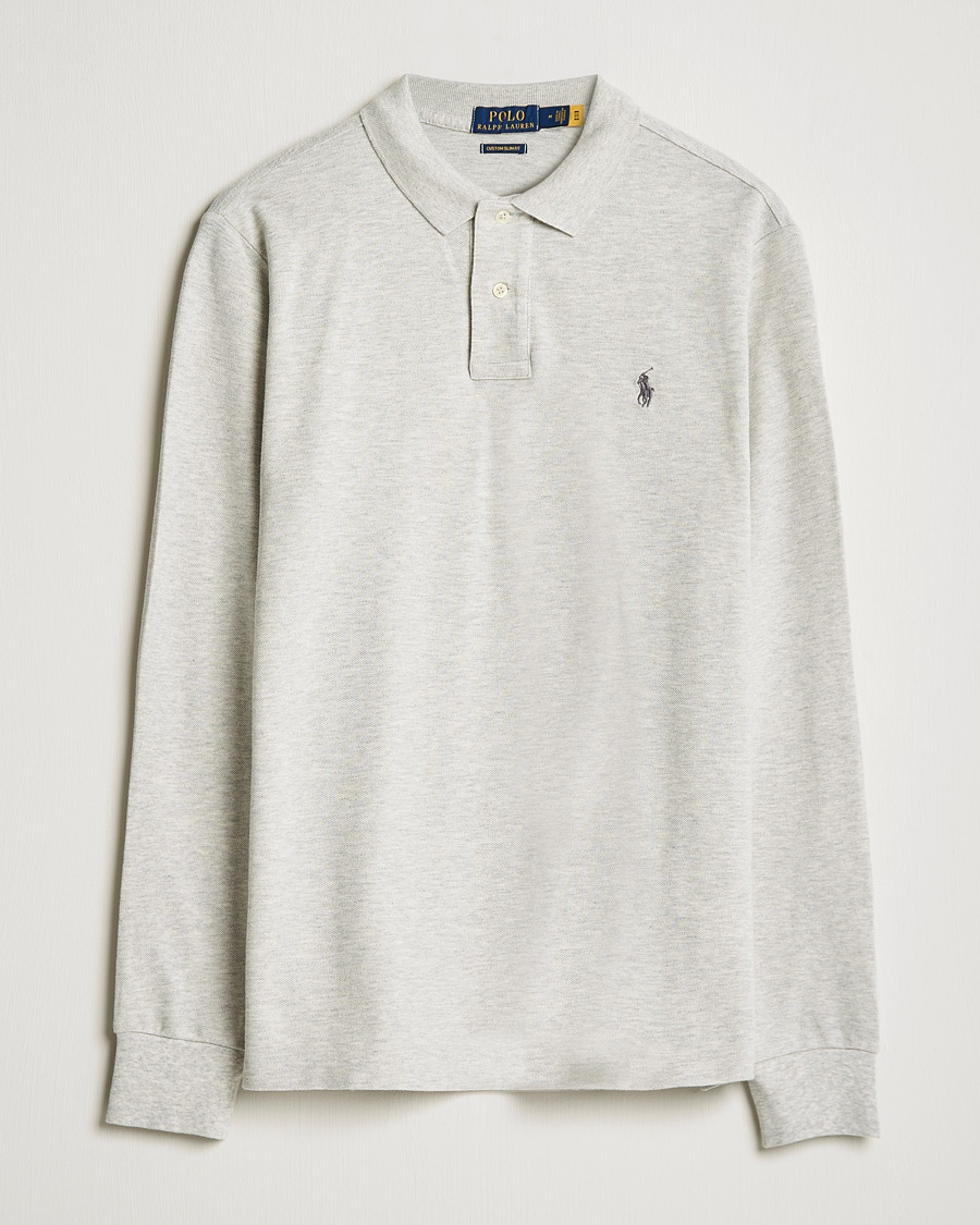 Herren | Pullover | Polo Ralph Lauren | Custom Slim Fit Long Sleeve Polo Light Sport Heather