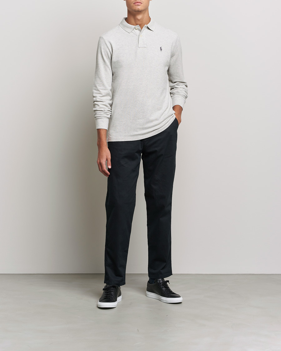 Herren | Pullover | Polo Ralph Lauren | Custom Slim Fit Long Sleeve Polo Light Sport Heather