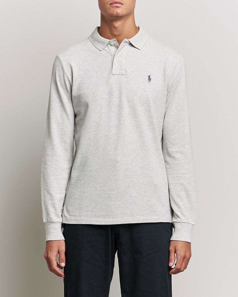 Herren | Pullover | Polo Ralph Lauren | Custom Slim Fit Long Sleeve Polo Light Sport Heather