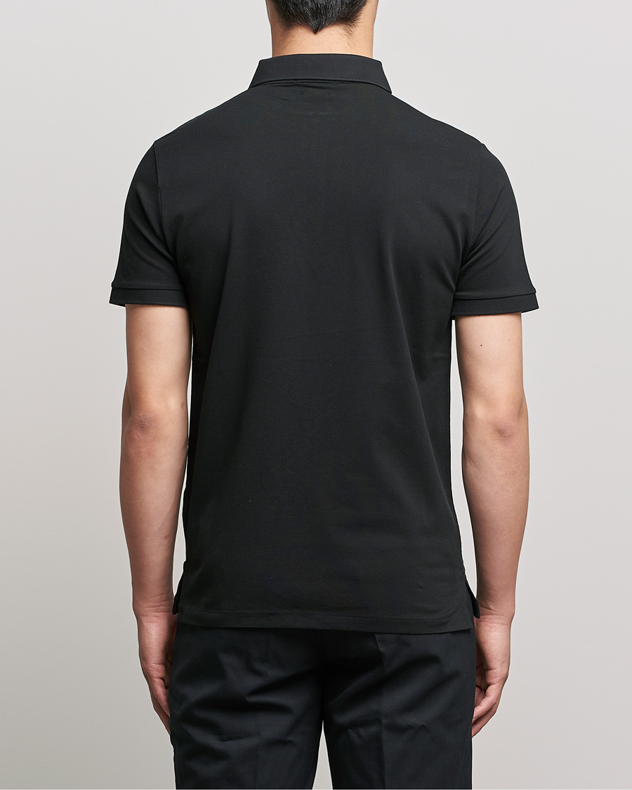 Herren | Poloshirts | Polo Ralph Lauren | Custom Slim Fit Half Zip Polo Black