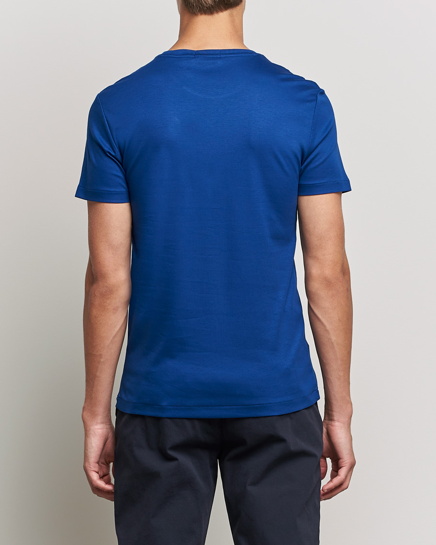 Herren | T-Shirts | Polo Ralph Lauren | Luxury Pima Cotton Crew Neck Tee Harrison Blue