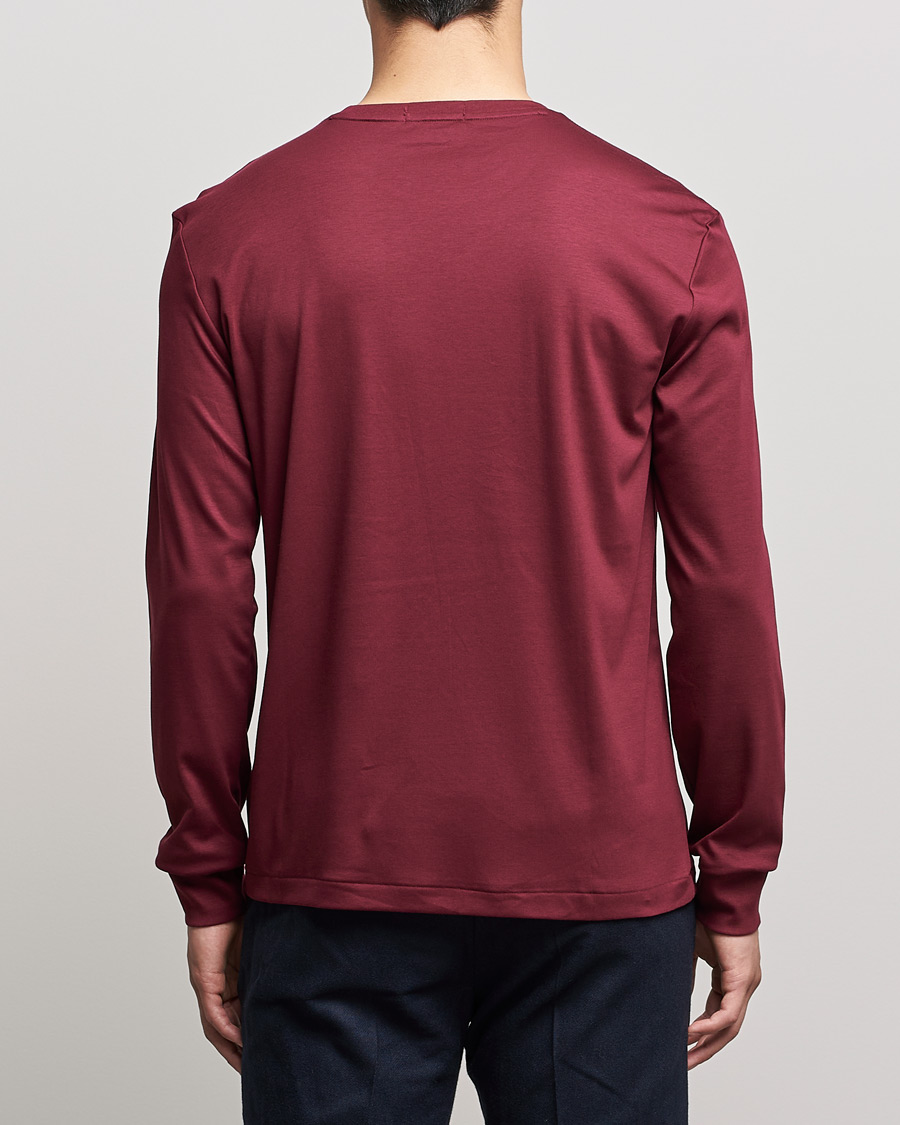 Herren | T-Shirts | Polo Ralph Lauren | Luxury Pima Cotton Long Sleeve Tee Classic Wine