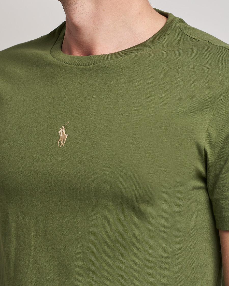 Herren | T-Shirts | Polo Ralph Lauren | Center Logo Crew Neck Tee Army Olive
