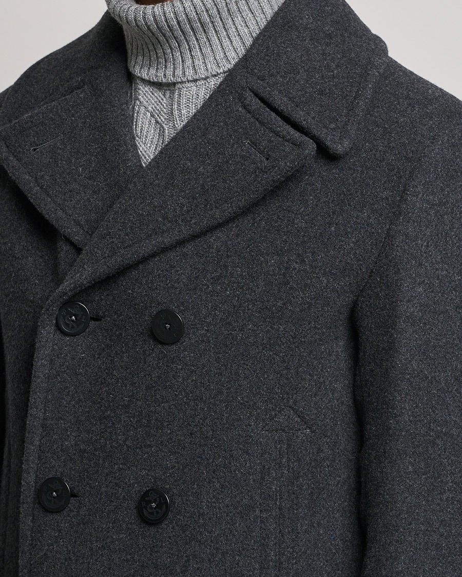 Herren | Jacken | Polo Ralph Lauren | Wool Melton Peacoat Navy Charcoal