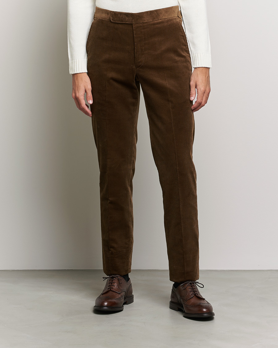 Herren | Hosen | Polo Ralph Lauren | Corduroy Pleated Drawstring Trousers Snuff
