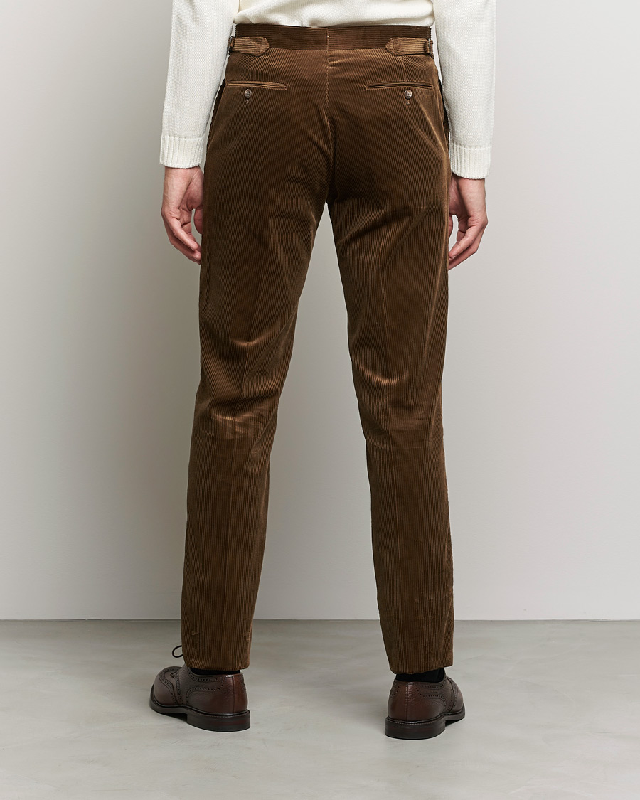 Herren | Hosen | Polo Ralph Lauren | Corduroy Pleated Drawstring Trousers Snuff