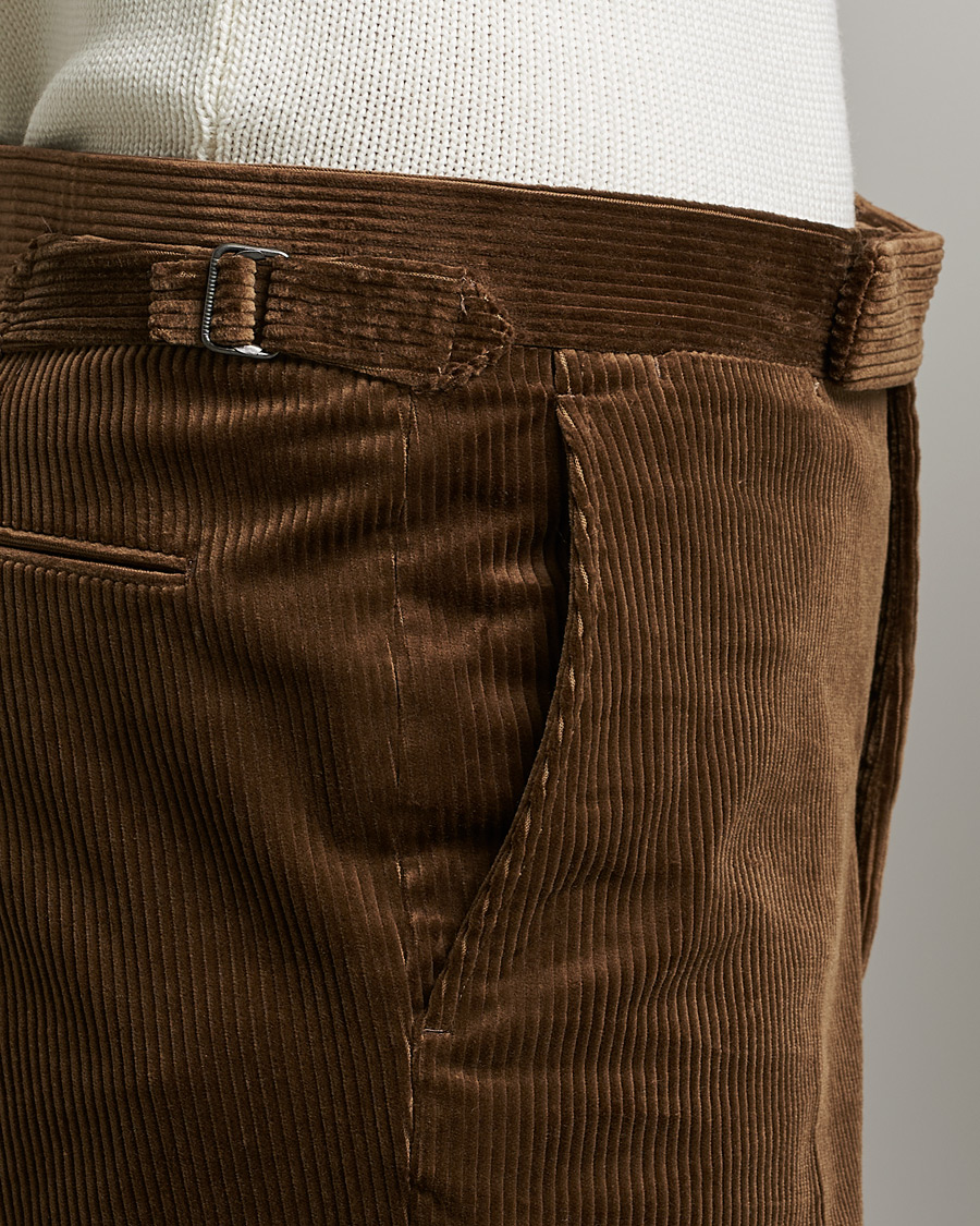 Herren | Hosen | Polo Ralph Lauren | Corduroy Pleated Drawstring Trousers Snuff