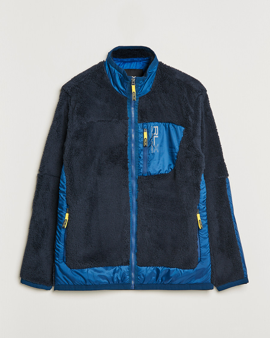 Herren | Pullover | RLX Ralph Lauren | Hi-Pile Full Zip Sweater College Navy