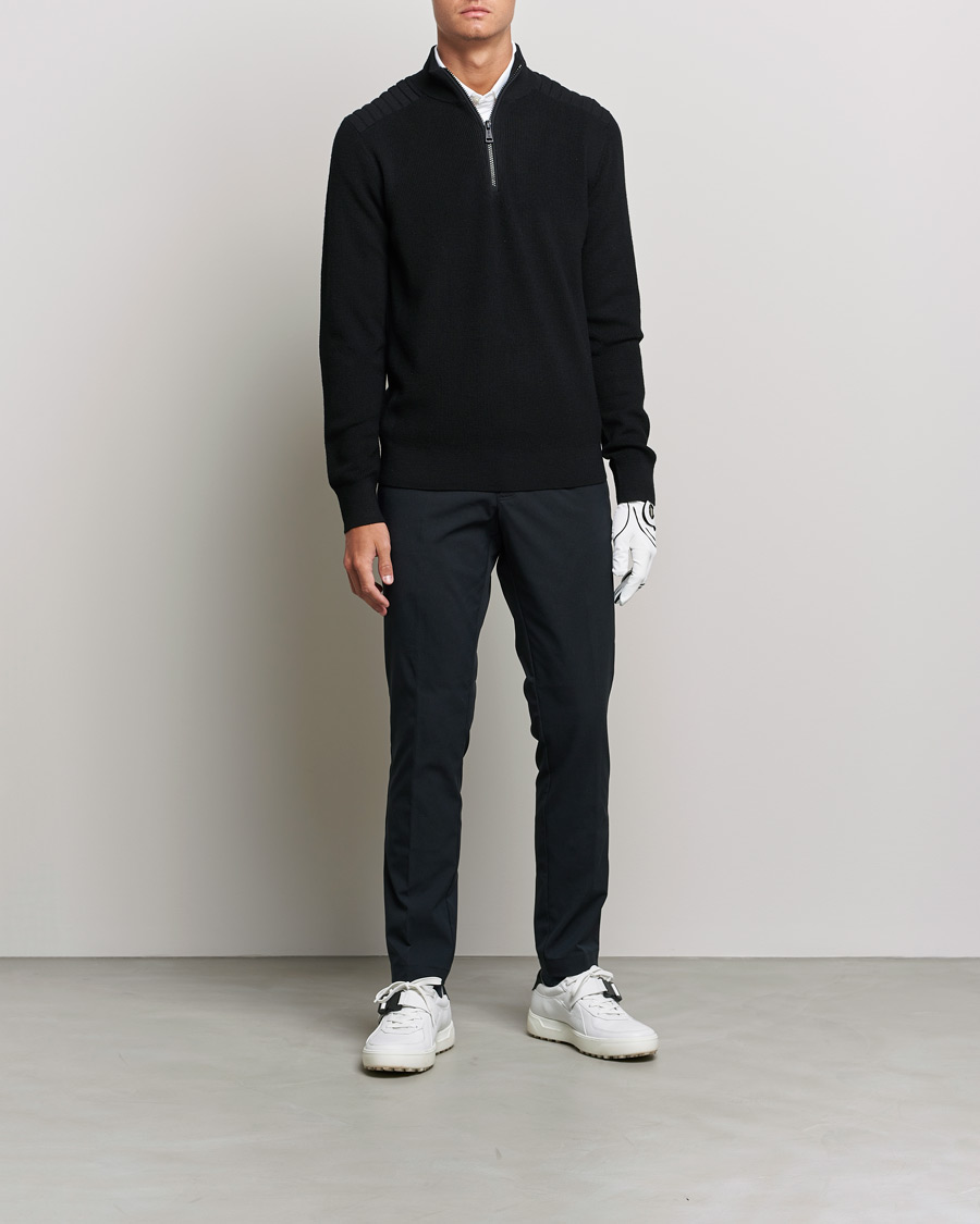 Herren | Pullover | RLX Ralph Lauren | Merino Half Zip Sweater Black