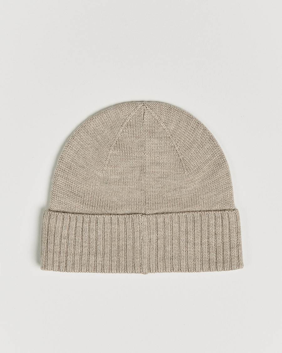 Herren | Polo Ralph Lauren Merino Wool Beanie Oatmeal Heather | Polo Ralph Lauren | Merino Wool Beanie Oatmeal Heather