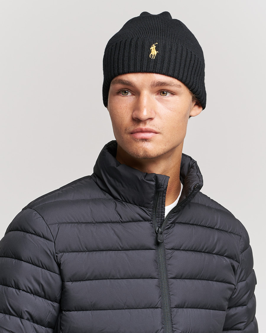 Herren | Mützen | Polo Ralph Lauren | Merino Beanie Polo Black