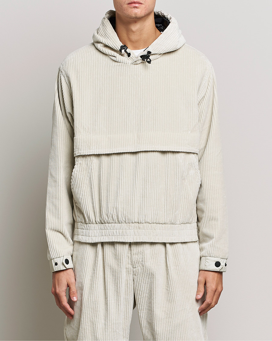 Herren | Jacken | Moncler Grenoble | Stretch Corduroy Hoodie Off White