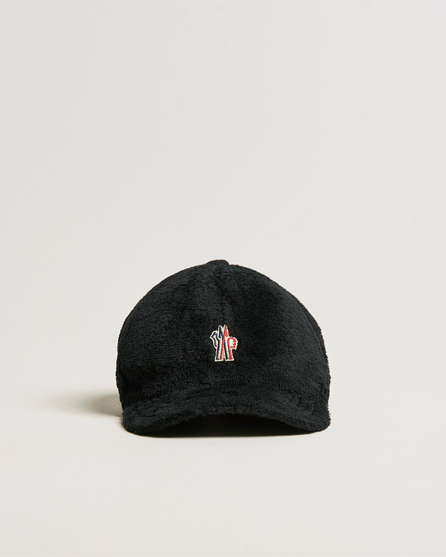 Herren | Moncler Grenoble Fleece Baseball Cap Black | Moncler Grenoble | Fleece Baseball Cap Black