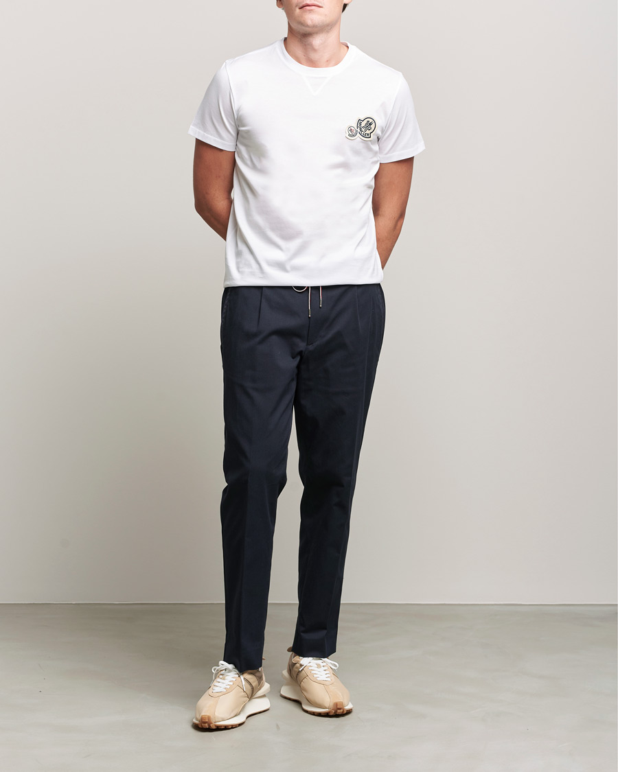 Herren | T-Shirts | Moncler | Double Logo T-Shirt White