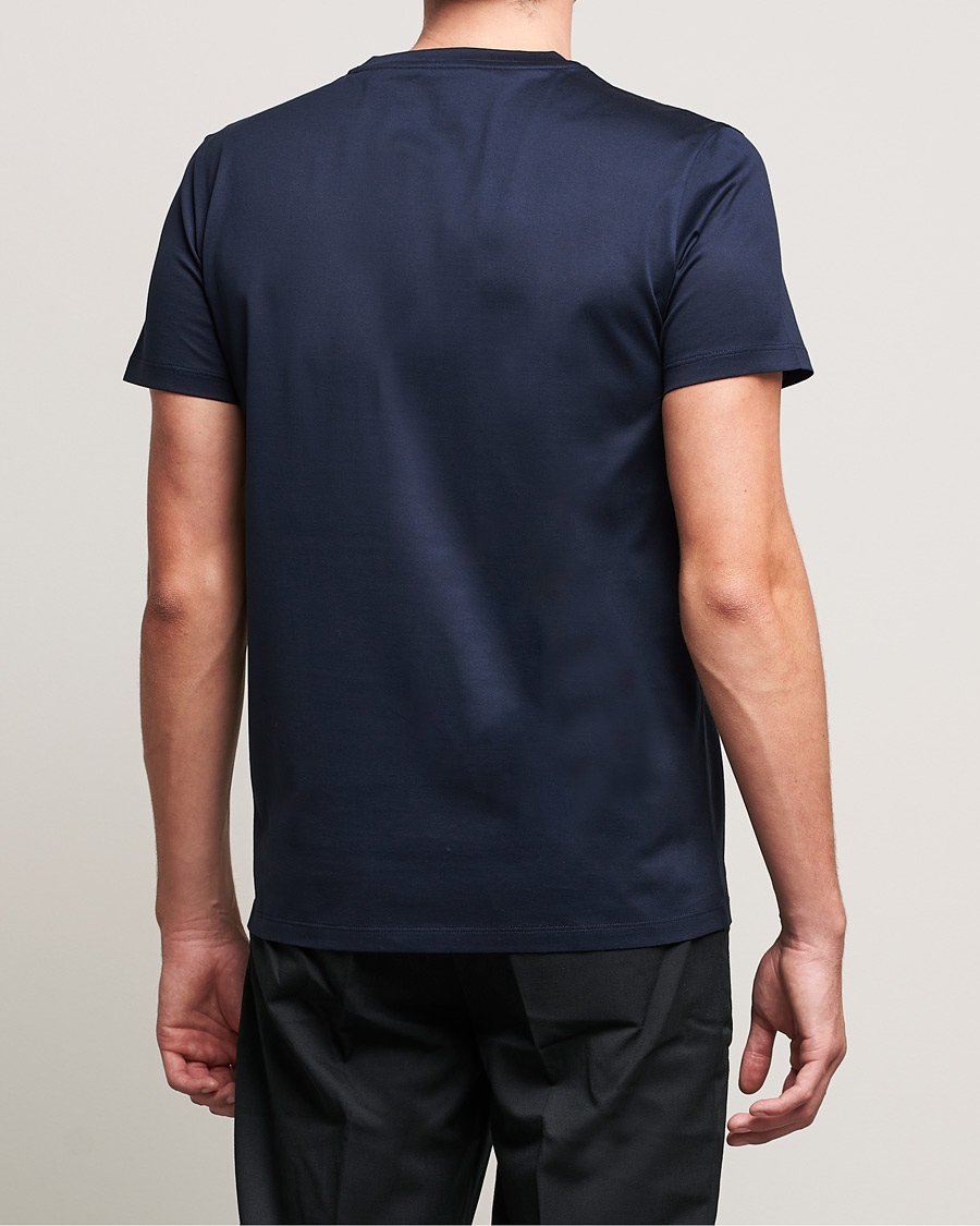 Herren | T-Shirts | Moncler | Double Logo T-Shirt Navy