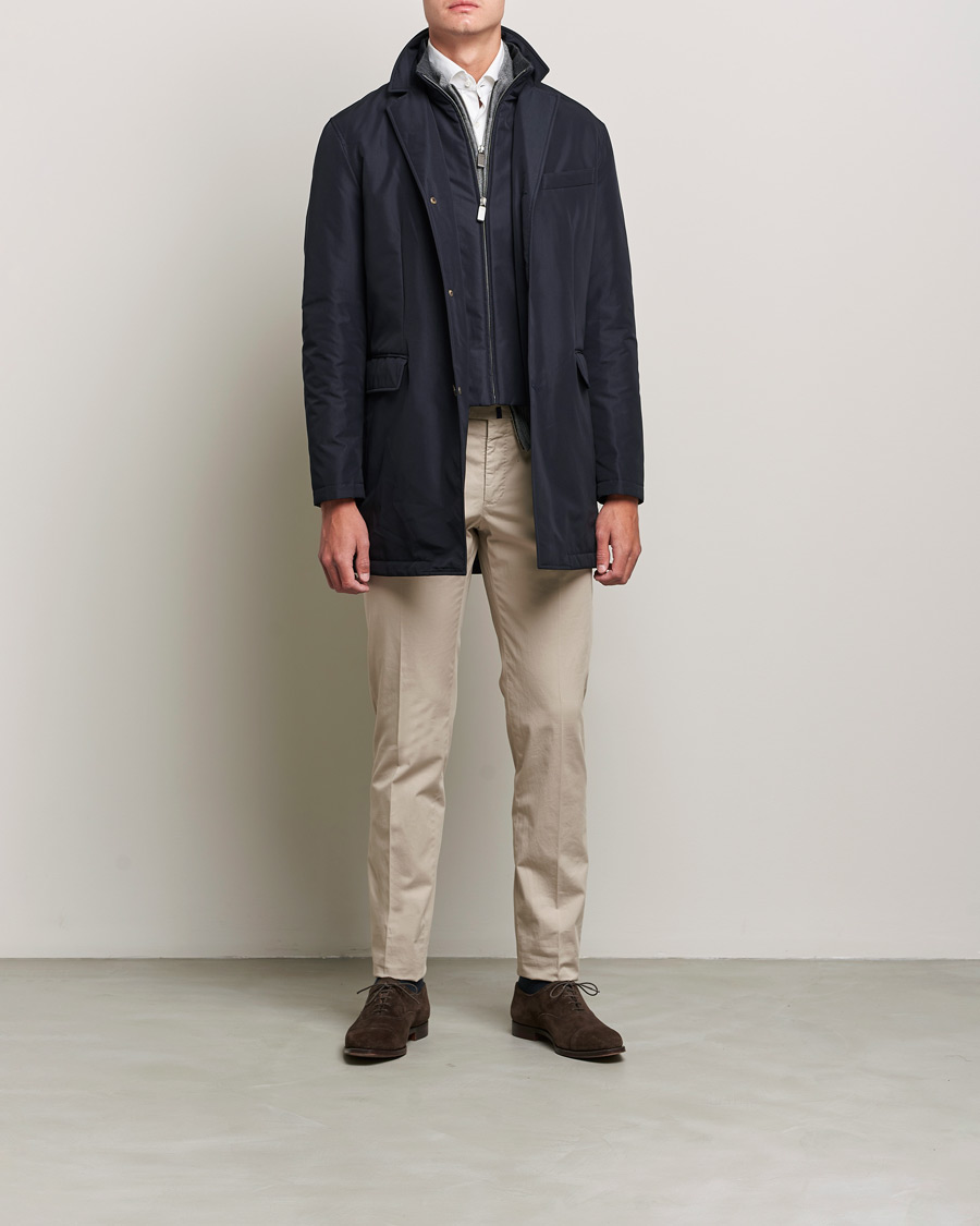 Herren | Jacken | Canali | Rain Protection Car Coat Navy