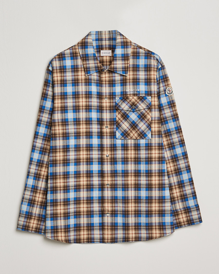 Herren | Hemden | Moncler | Checked Overshirt Beige