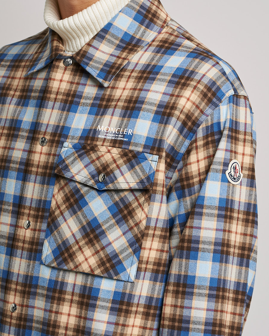 Herren | Hemden | Moncler | Checked Overshirt Beige