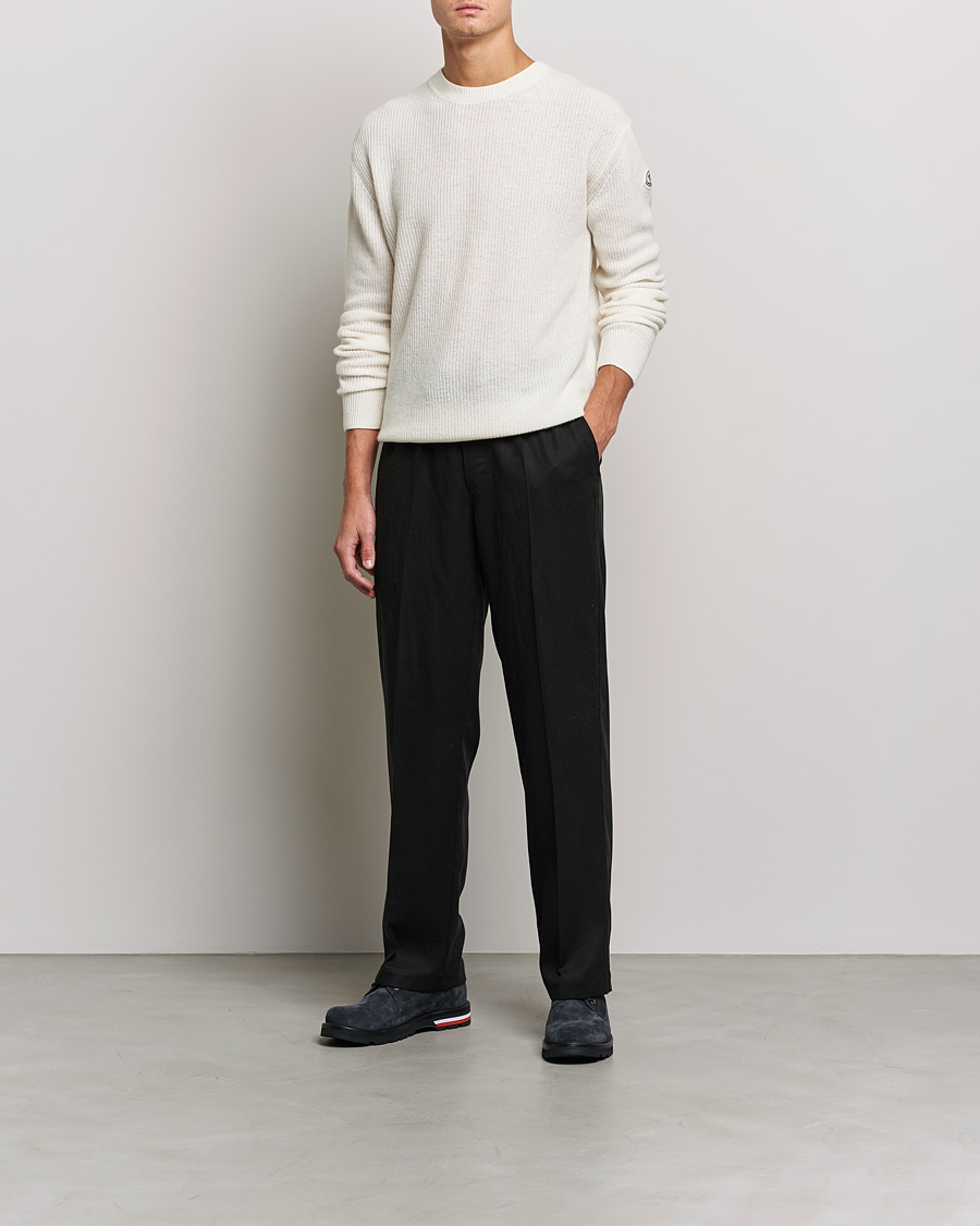 Herren | Pullover | Moncler | Cashmere Crew Neck Sweater White