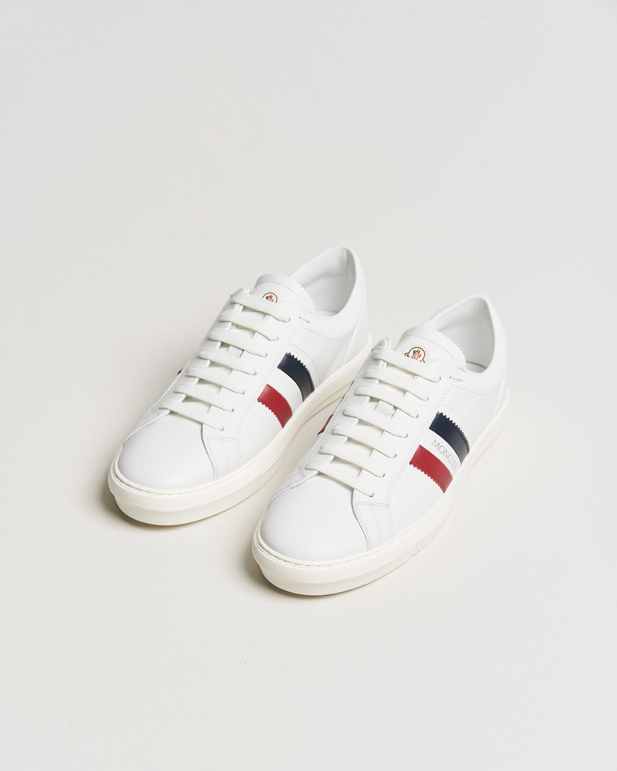 Herren | Moncler Monaco Low Top Sneakers White | Moncler | Monaco Low Top Sneakers White
