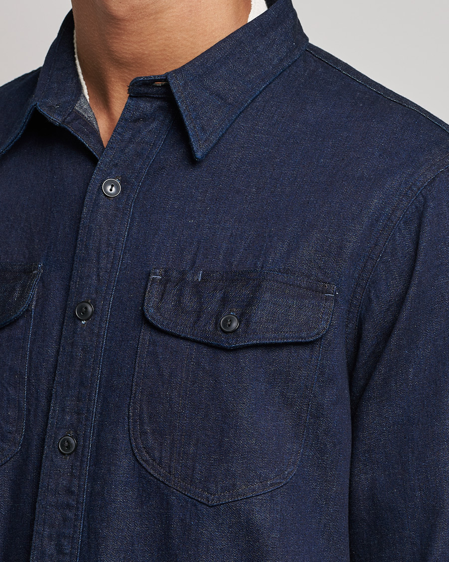 Herren | Hemden | RRL | Preston Denim Work Shirt Rinse Wash
