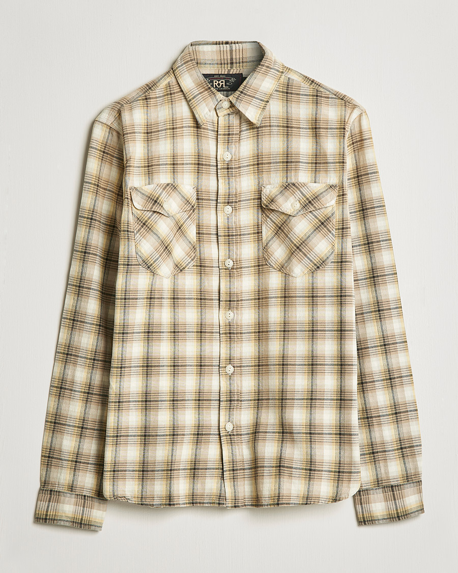 Herren | Hemden | RRL | Lee Checked Workshirt Tan