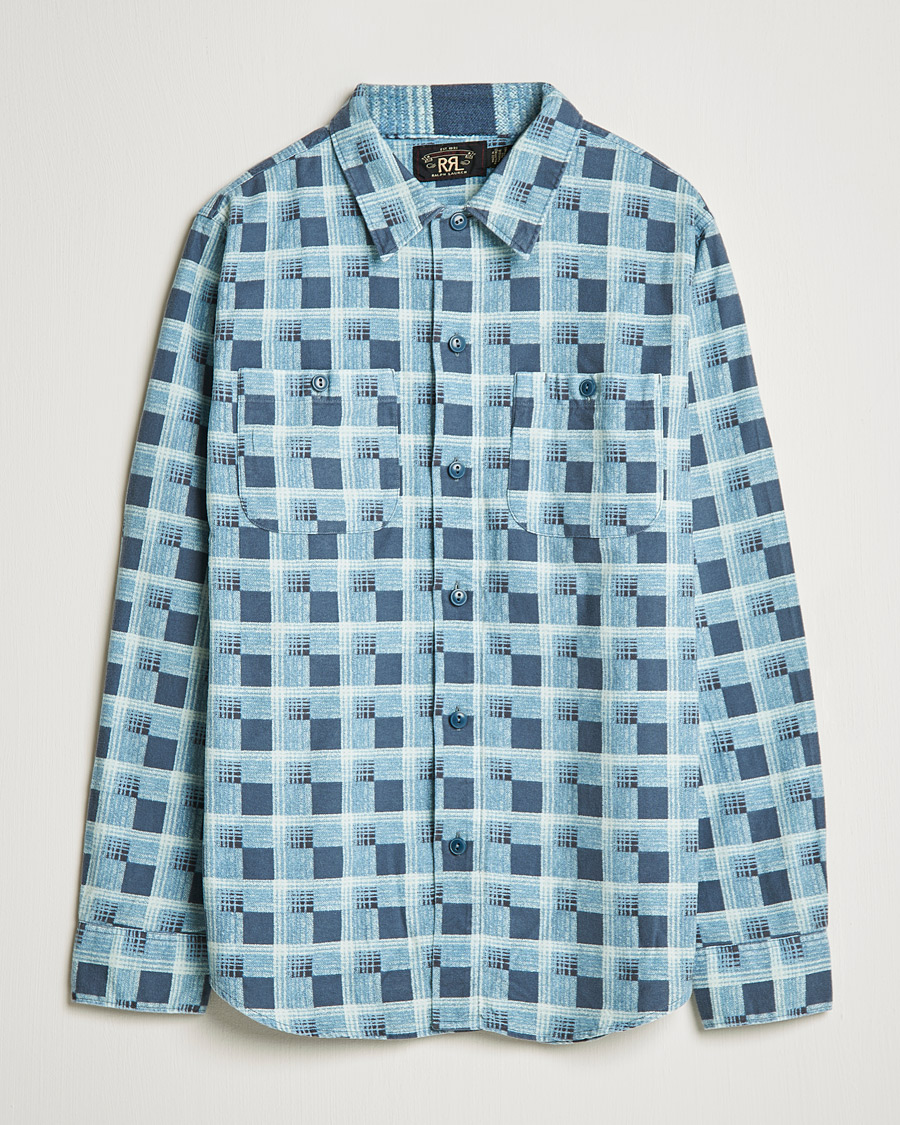 Herren | Hemden | RRL | Universal Camp Shirt Blue Check