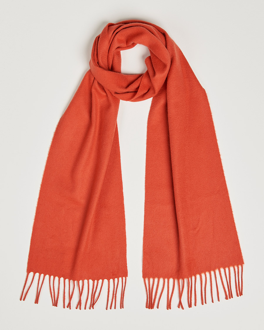 Herren | Johnstons of Elgin Cashmere Scarf Orange | Johnstons of Elgin | Cashmere Scarf Orange
