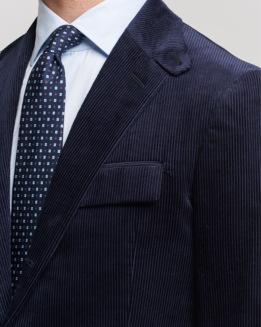 Herren | Sakkos | Ralph Lauren Purple Label | Wale Corduroy Blazer Chairman Navy