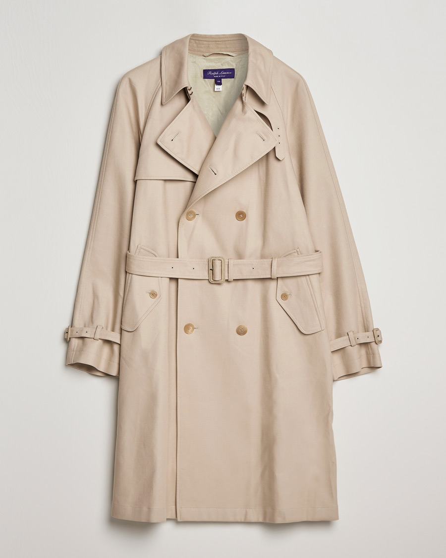 Herren | Jacken | Ralph Lauren Purple Label | Classic Trench Coat Khaki Stone