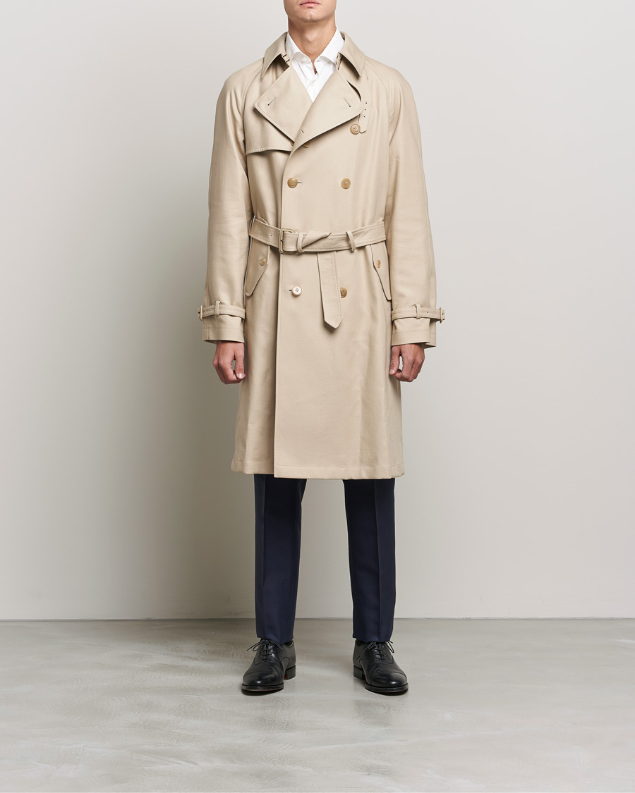 Herren | Jacken | Ralph Lauren Purple Label | Classic Trench Coat Khaki Stone