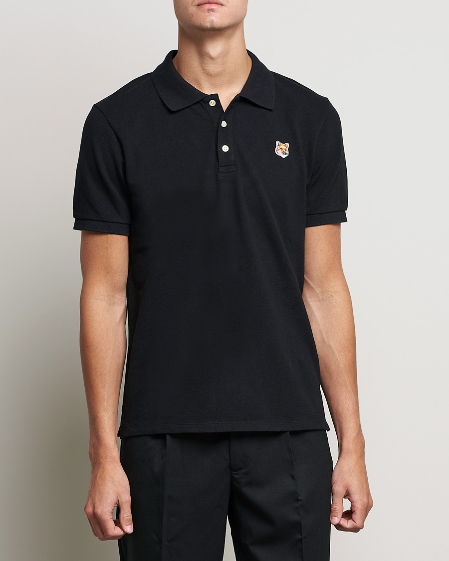 Herren | Poloshirts | Maison Kitsuné | Fox Head Polo Black