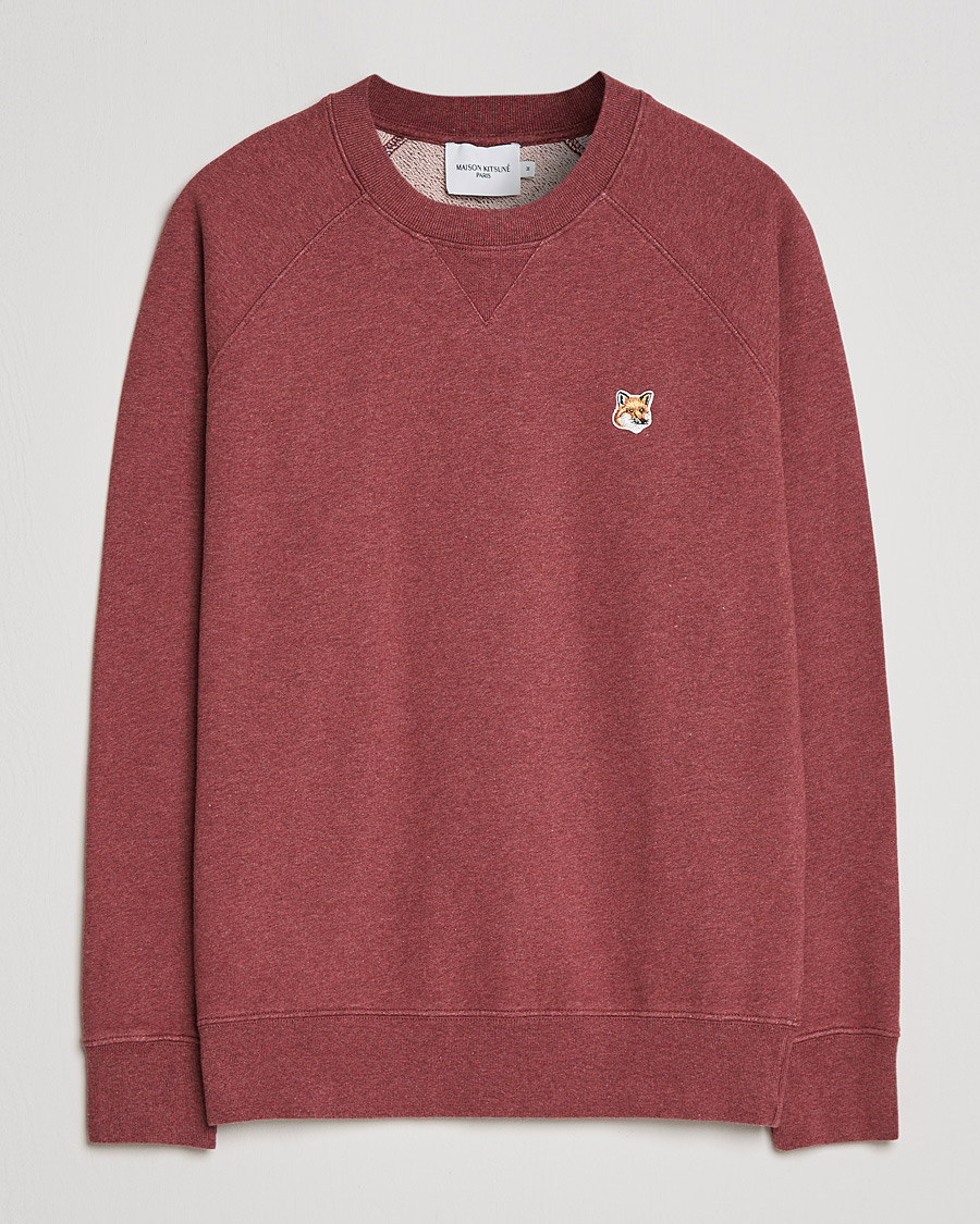 Herren | Pullover | Maison Kitsuné | Fox Head Sweatshirt Wine